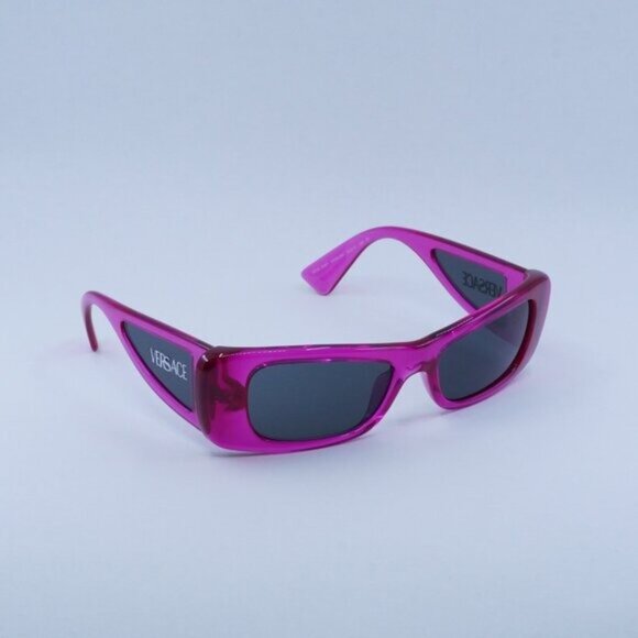 🕶️ New Versace VE4481 543487 Sunglasses - Fucsia Frame Grey Lenses
